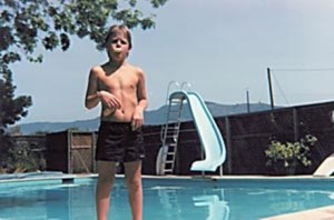 Zack Bowen as a young boy